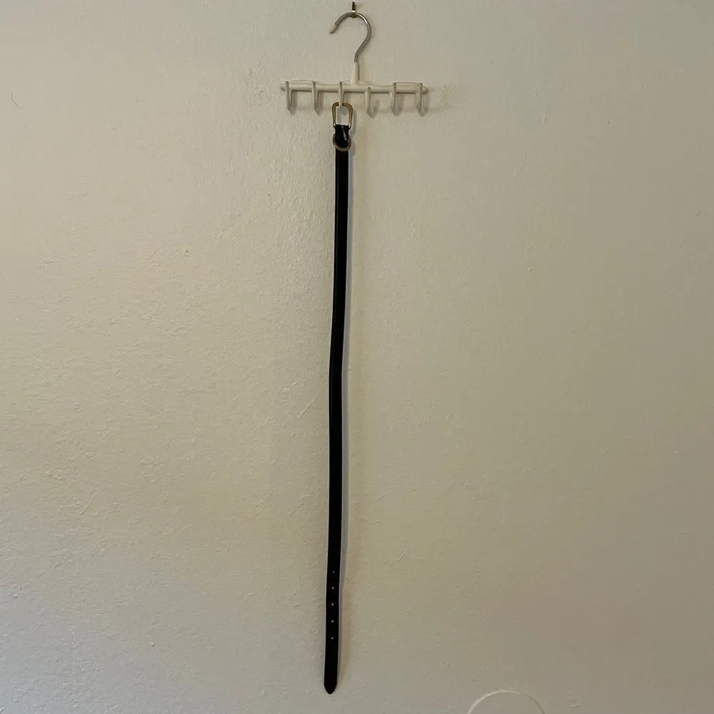 Vintage Black Coach Belt, Size Small